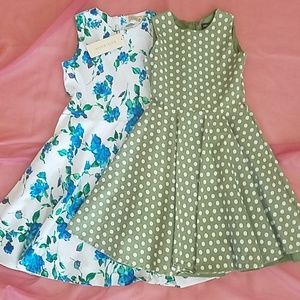 2 10/12 Girls dresses  Swing Vintage Style